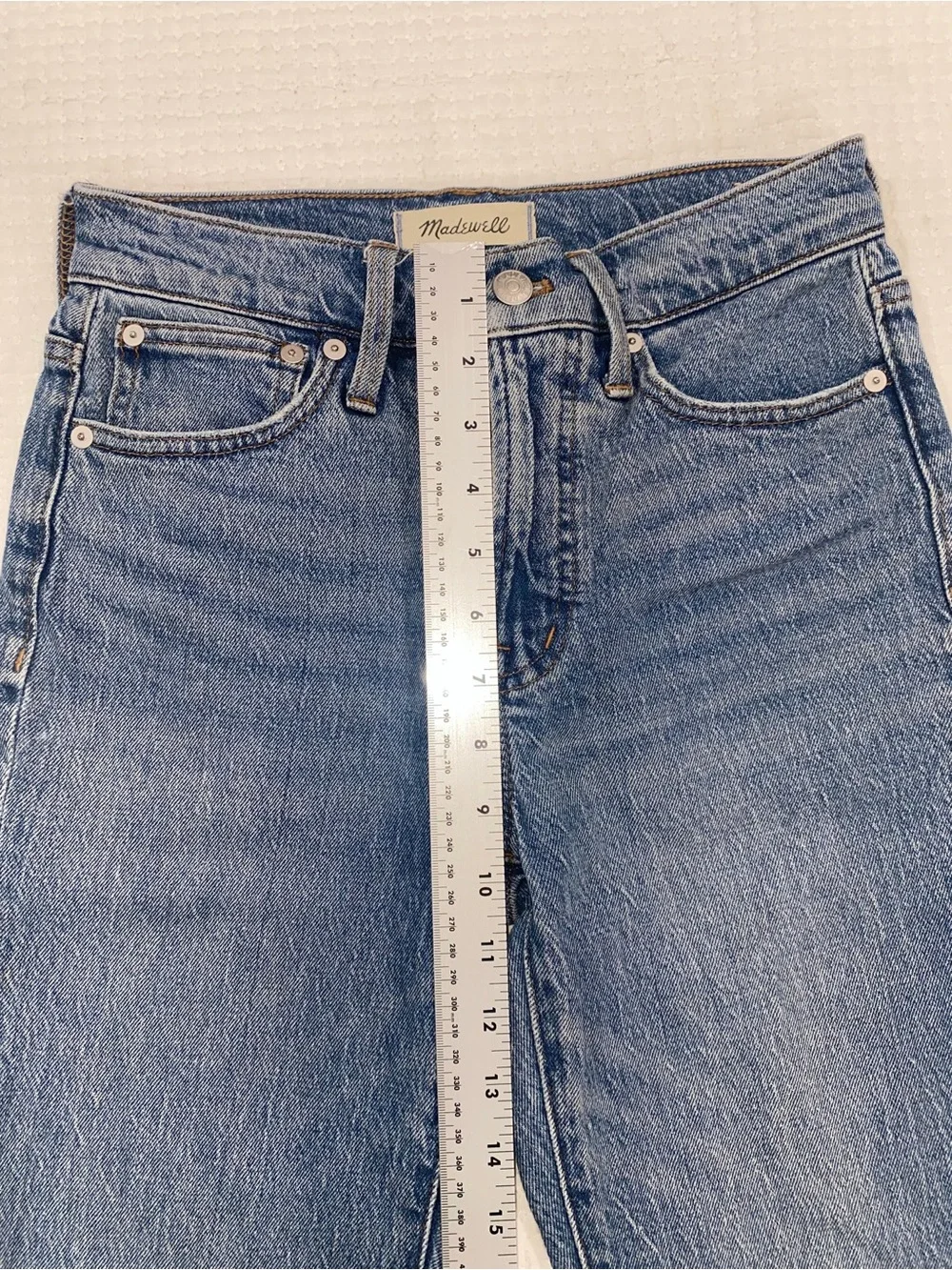 Madewell The Perfect Vintage Jean Women 24P Blue High Rise Straight‎ Crop Ankle
